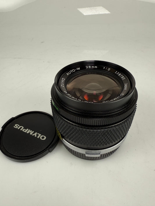 Olympus Zuiko MC Auto W 28mm f2 Wide Angle OM Mount Lens