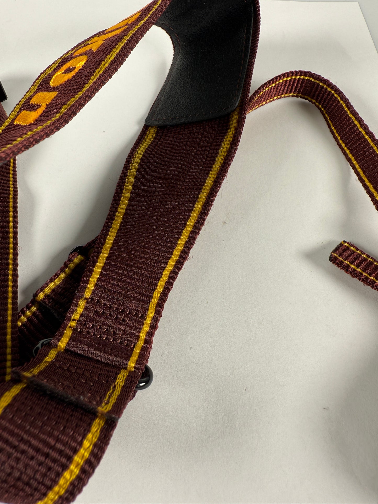 Nikon AN-6W Nylon Wide Neck Shoulder Strap (Wine & Yellow)