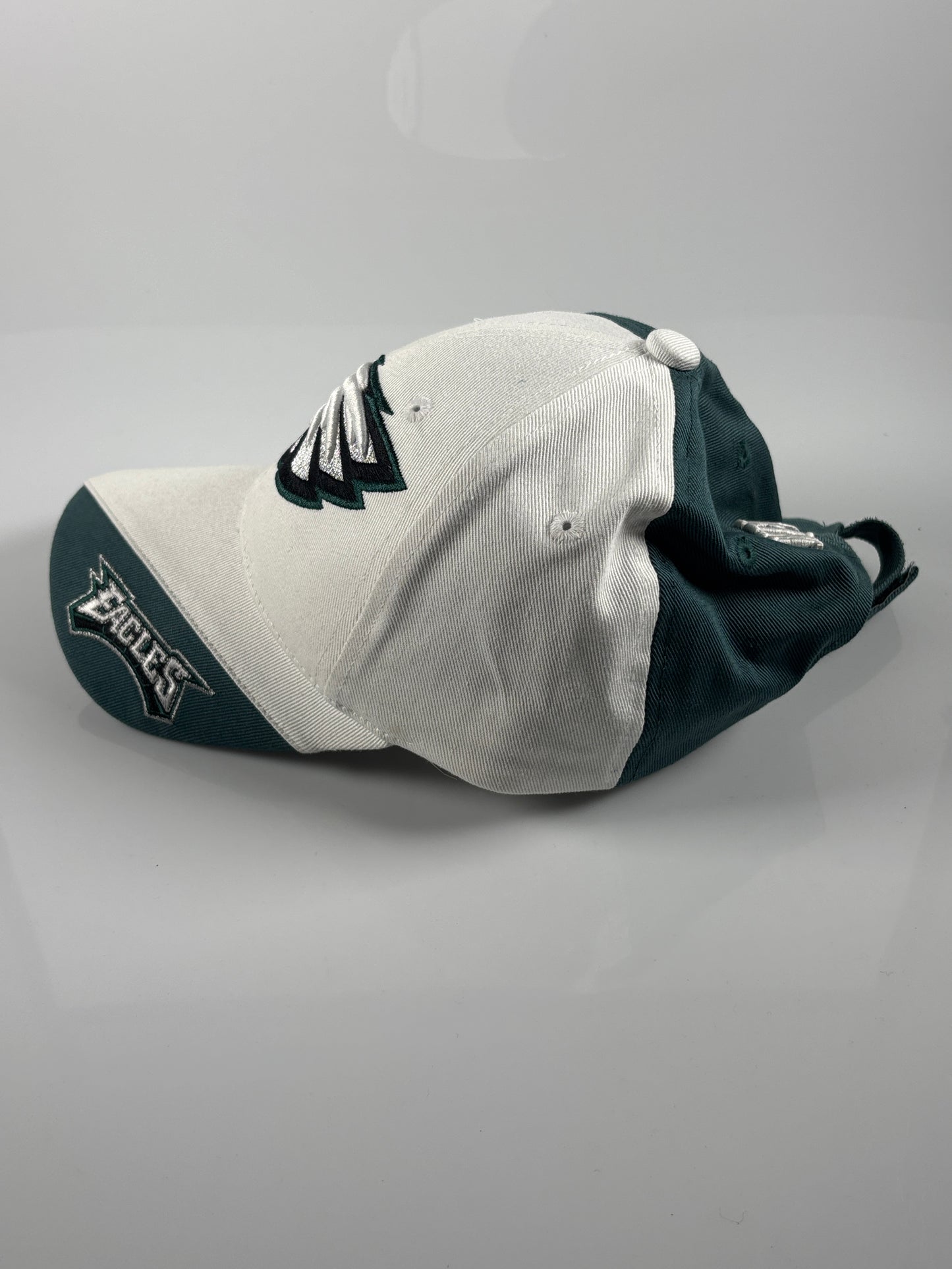 Philadelphia Eagles NFL White and Green Hat Embroidered Logo