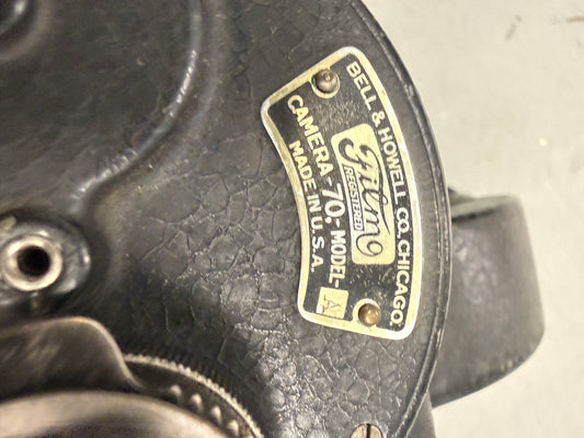 Bell & Howell Filmo 70 A 16mm Motion Picture Cine Camera w/ Cooke 1 inch oens