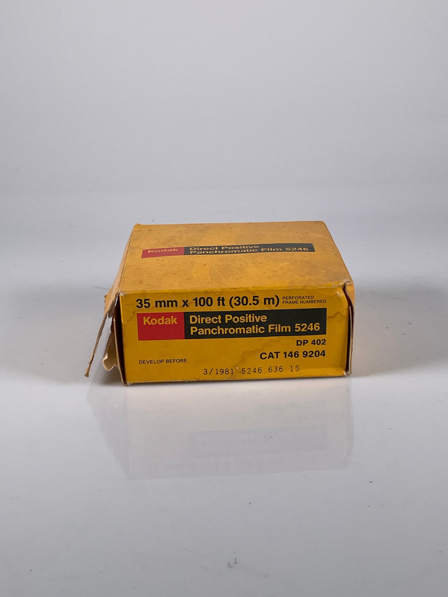 Kodak Direct Positive Panchromatic Film 5246 35mm 100ft RARE