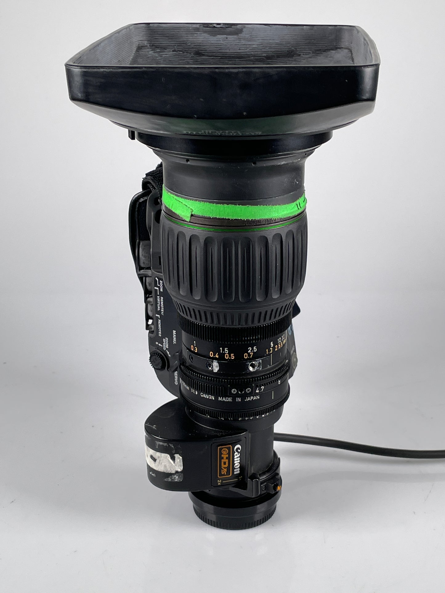 Canon HJ11ex4.7B IRSE HDXS 2/3" HD ENG Broadcast Servo Lens w/ 2x 4.7-52mm f1.9