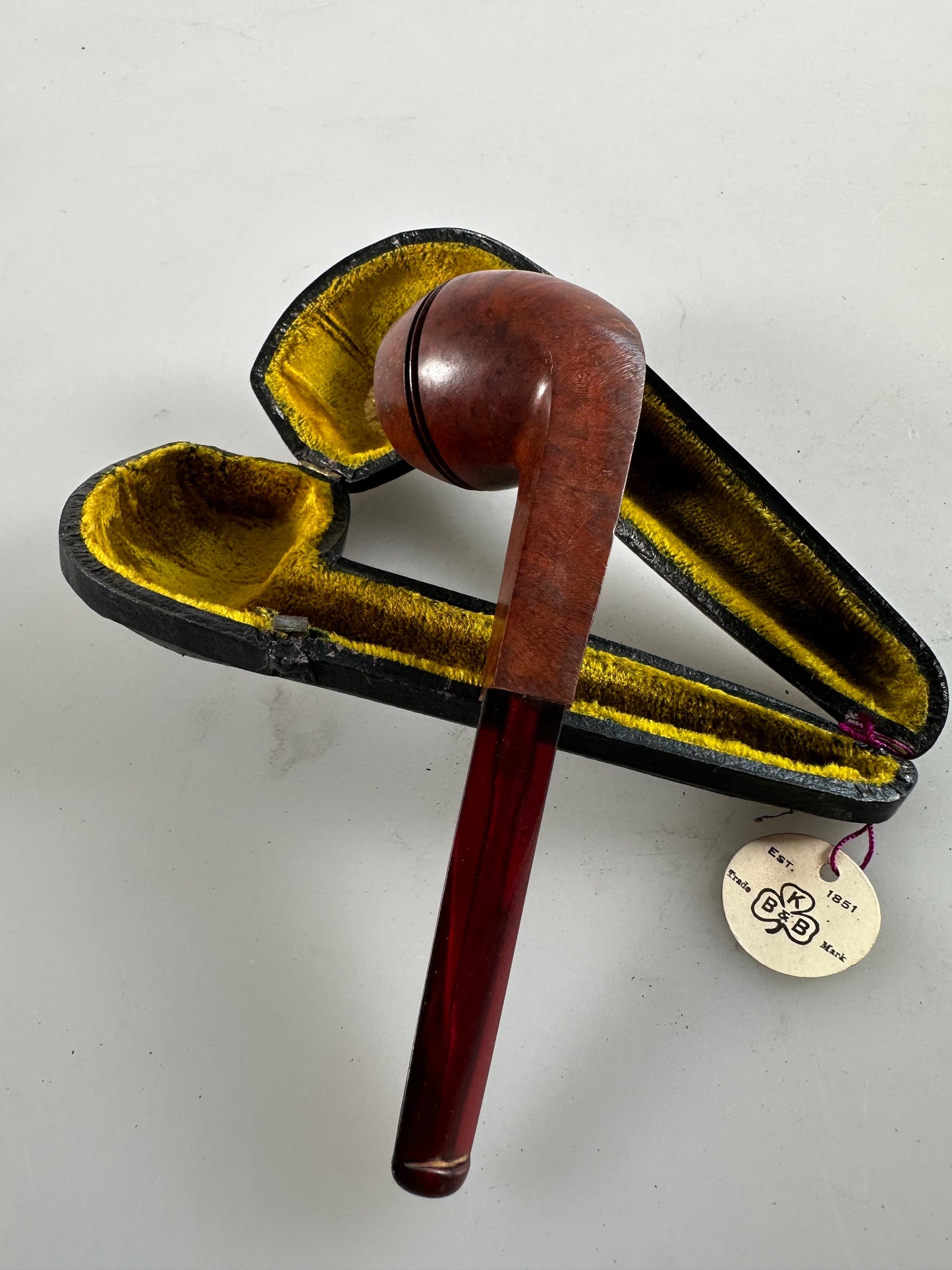 KBB Blue Line Bakelite Pipe, Unsmoked French Briar