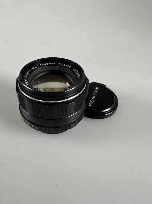 ASAHI PENTAX SUPER TAKUMAR 50mm F1.4 M42 lens