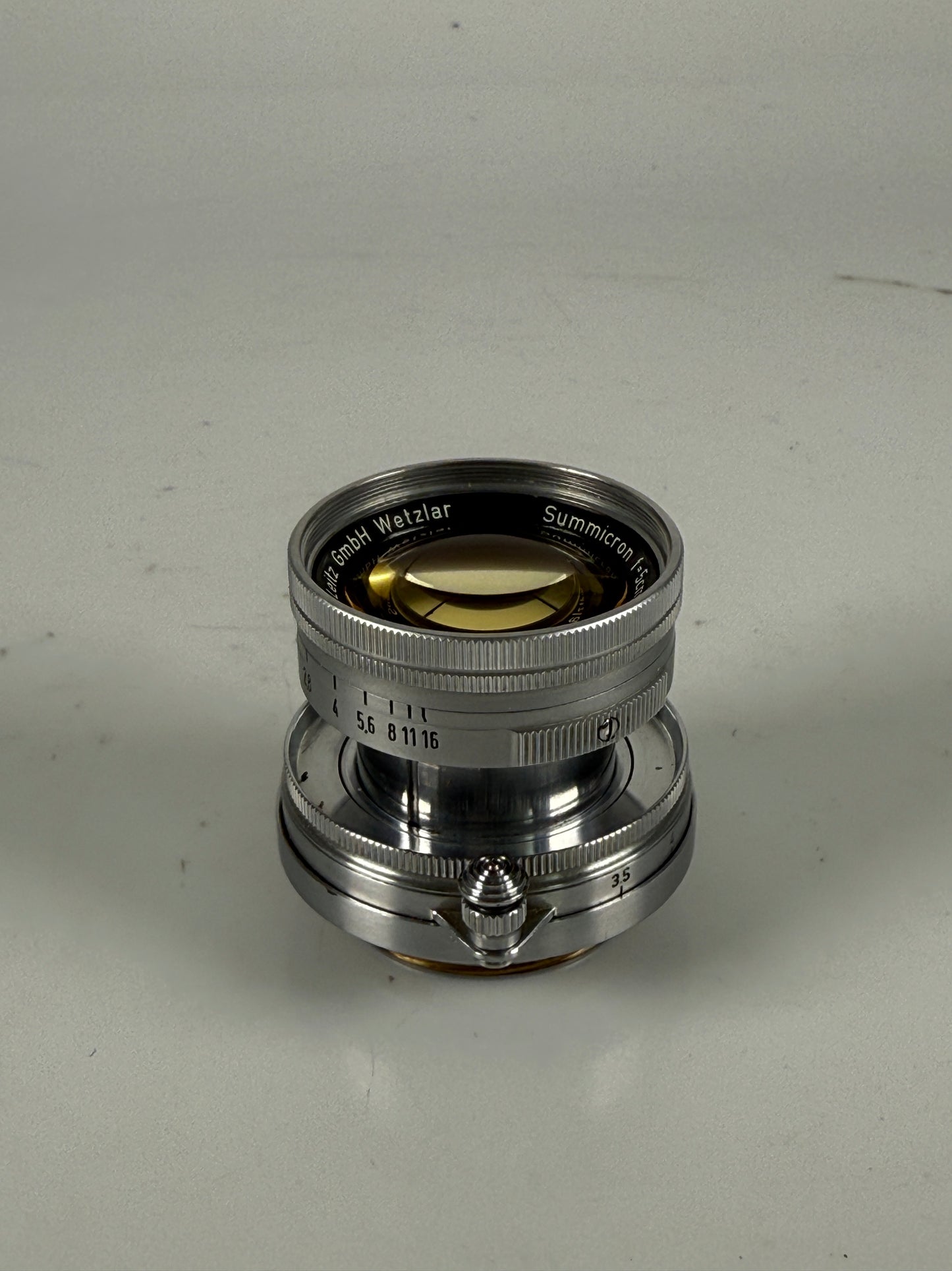 Leica 50mm f2 Summicron Radioactive L39 LTM Screwmount Rangefinder Lens