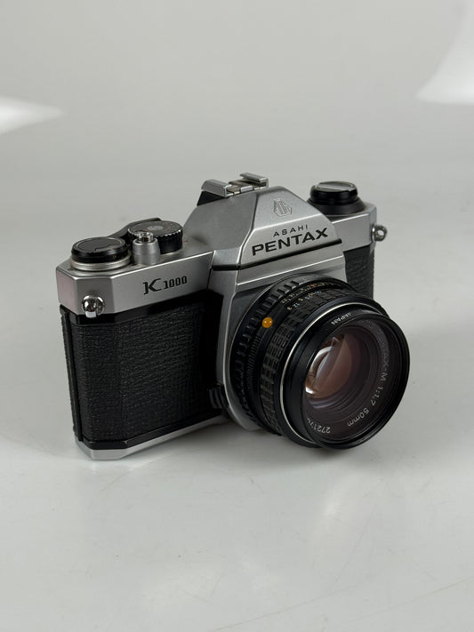 Pentax K1000 35mm SLR Camera Kit w/ 50mm f1.7 lens