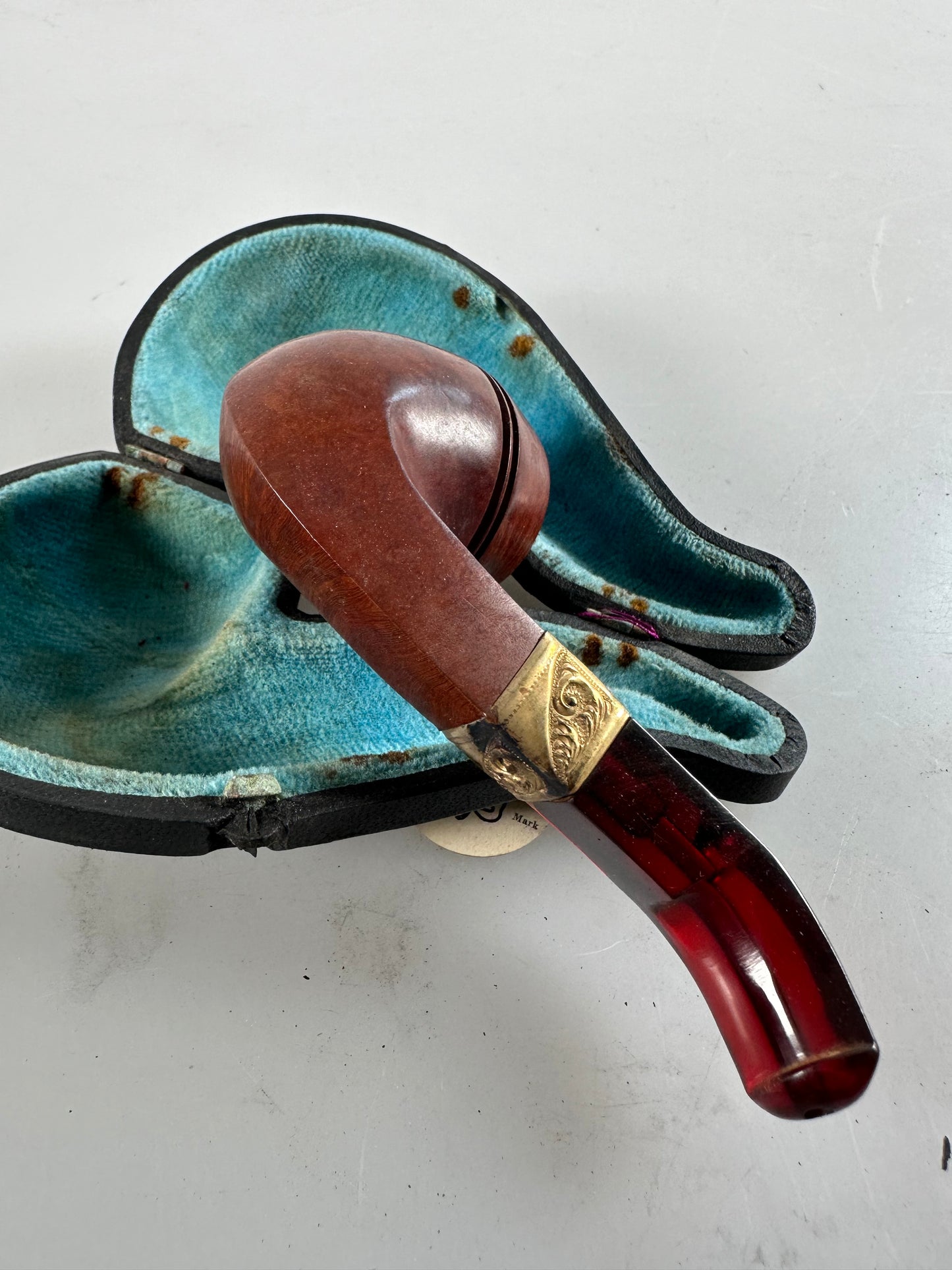 KBB Blue Line Bakelite Pipe, Unsmoked French Briar
