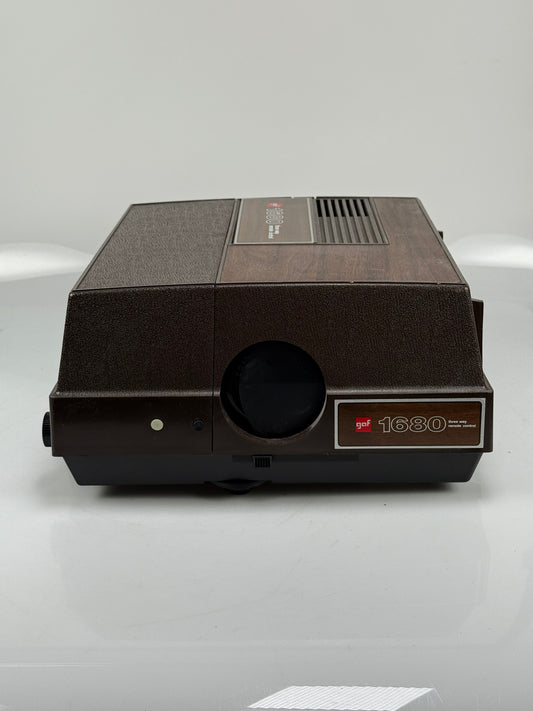 Vintage GAF 1680 Slide Projector Complete w/Tray+ Power Cord