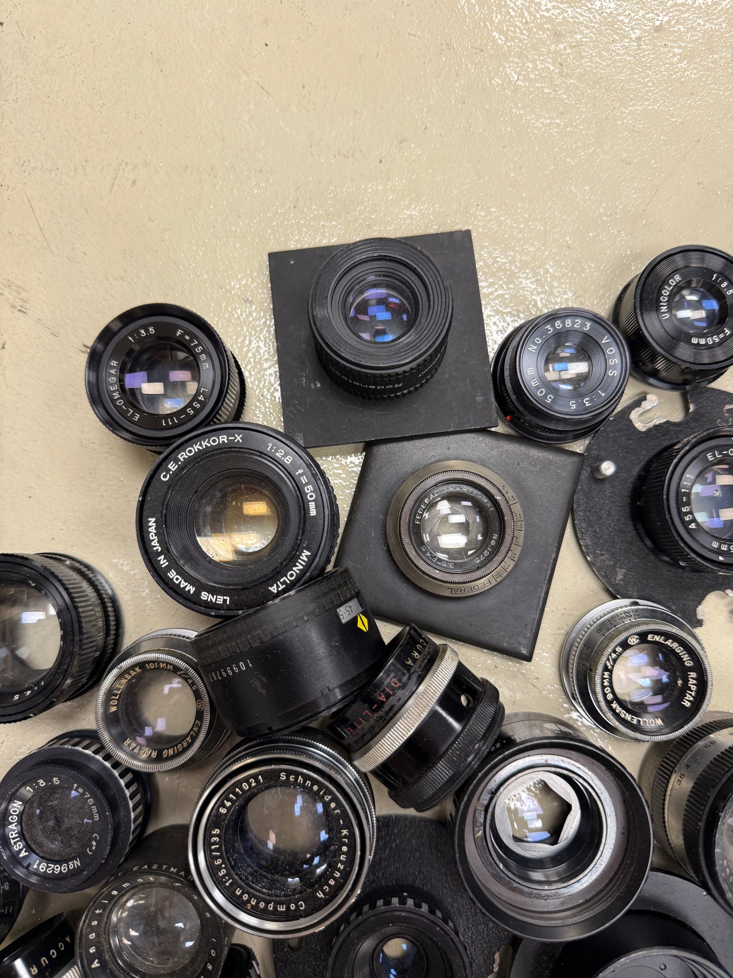 Schneider, Kodak, rodenstock, etc Lens Lot enlarging darkroom