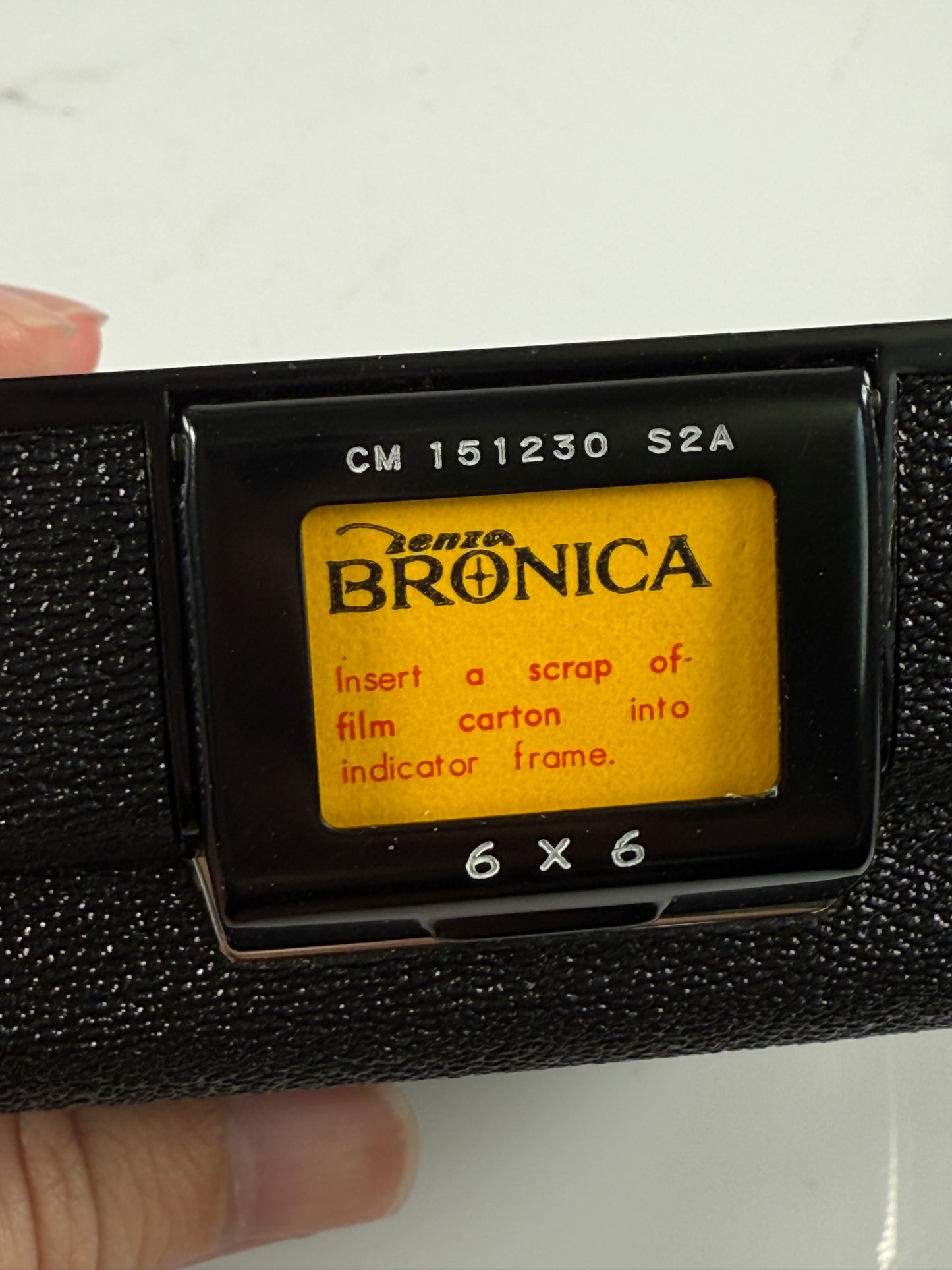 Zenza Bronica 6x6 Roll Film Back Holder S2 S2A 120/220 chrome