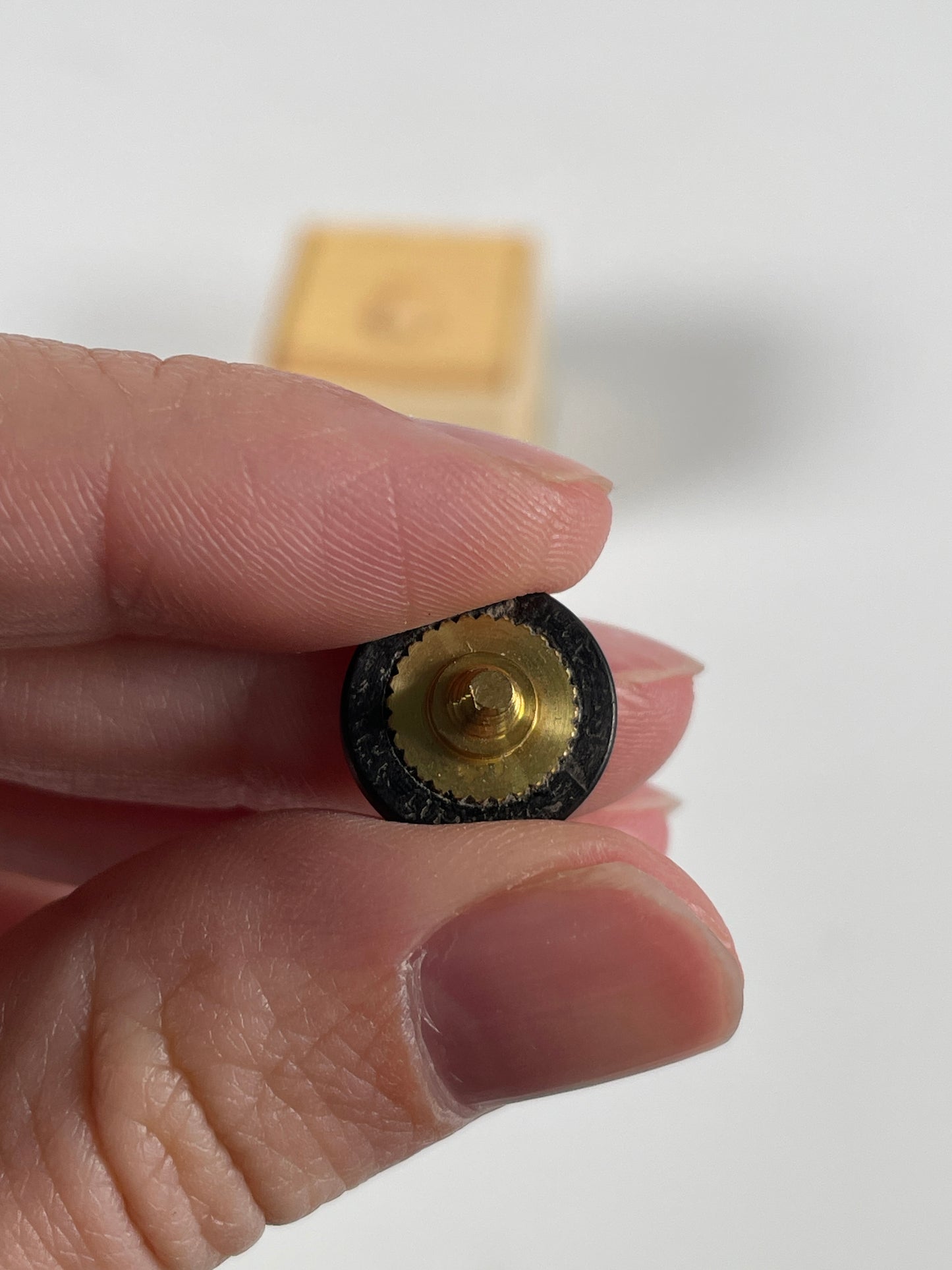 Artisan Obscura Wood And Brass Camera Soft Release Button