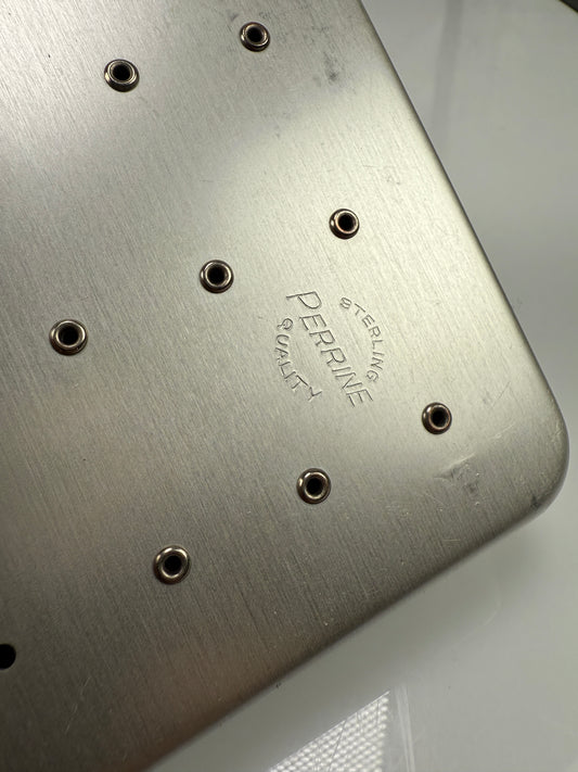 Perrine metal Sterling Quality Fly Box. W/ Flies