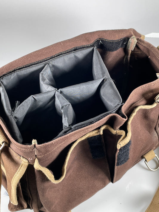 DOMKE ORIGINAL CAMERA SHOULDER BAG BROWN VERY EARLY with insert