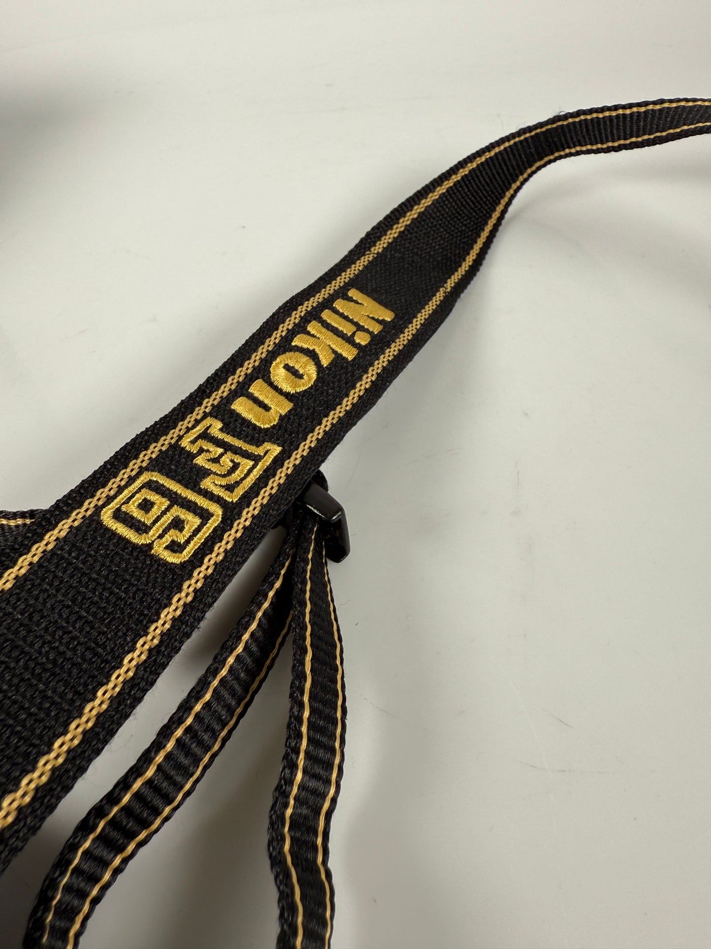 Nikon F6 Black / Gold Genuine Camera Neck Strap