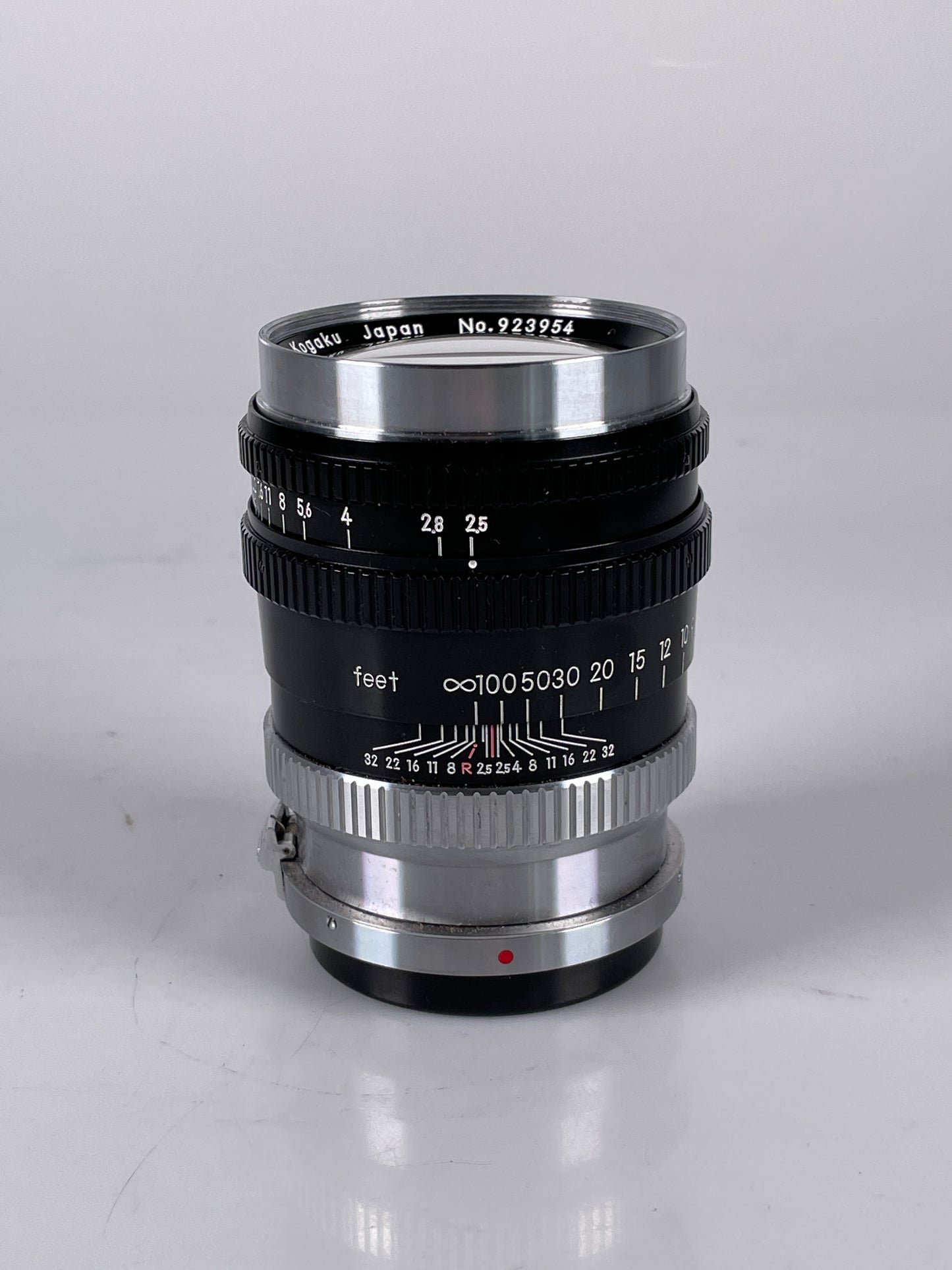 Nikkor P 10.5cm 105mm f2.5 Nippon Kogaku Japan Black Rangefinder S mount Lens
