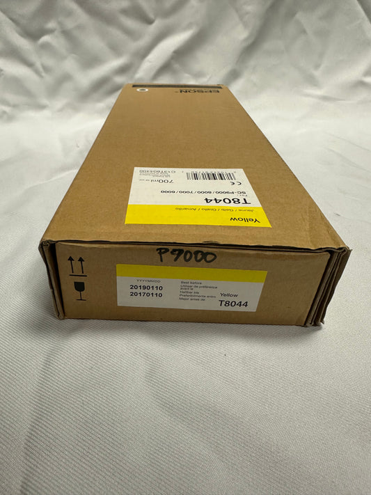 Genuine Sealed Exp.2019 Epson T8044 Yellow Ink Cartridge SureColor 700ml