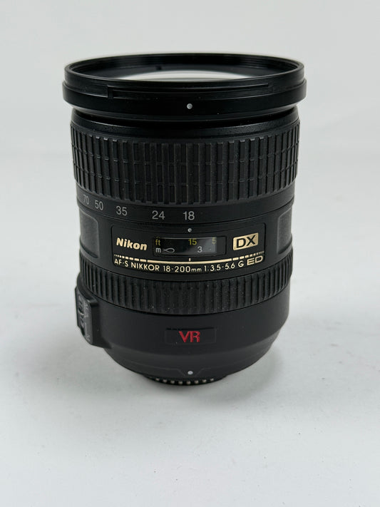 Nikon Nikkor AF-S 18-200mm f3.5-5.6 G ED DX VR Lens AFS
