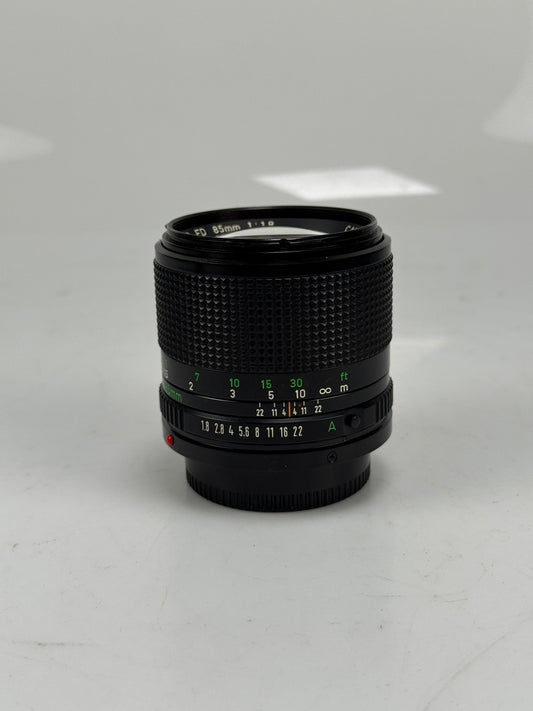Canon FD 85mm f1.8 Lens