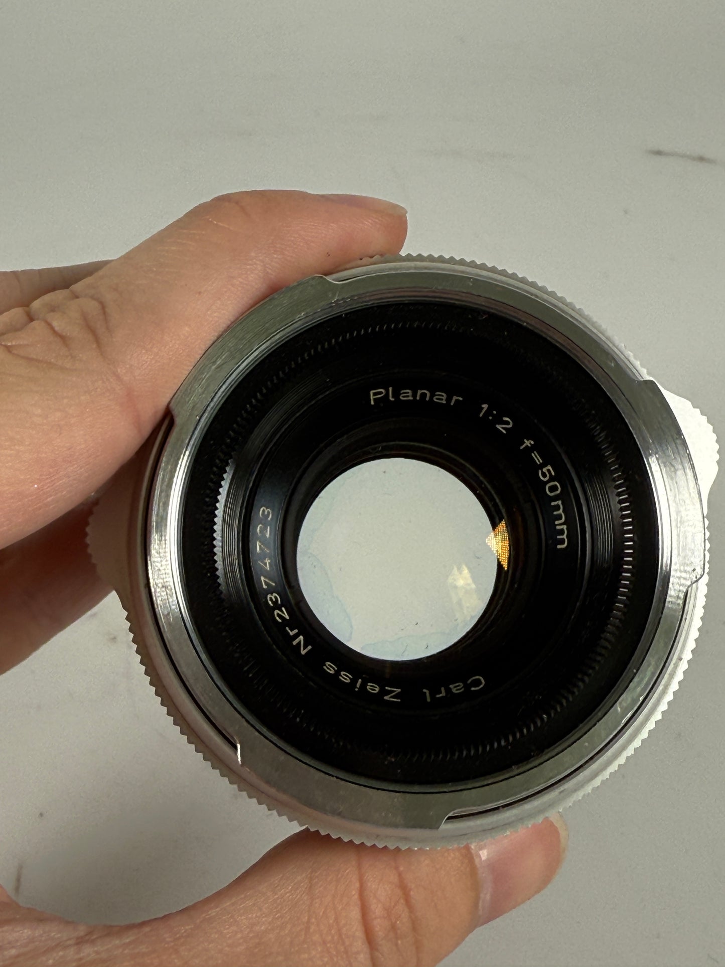 Carl Zeiss Planar 50mm f2 Contarex Mount chrome silver