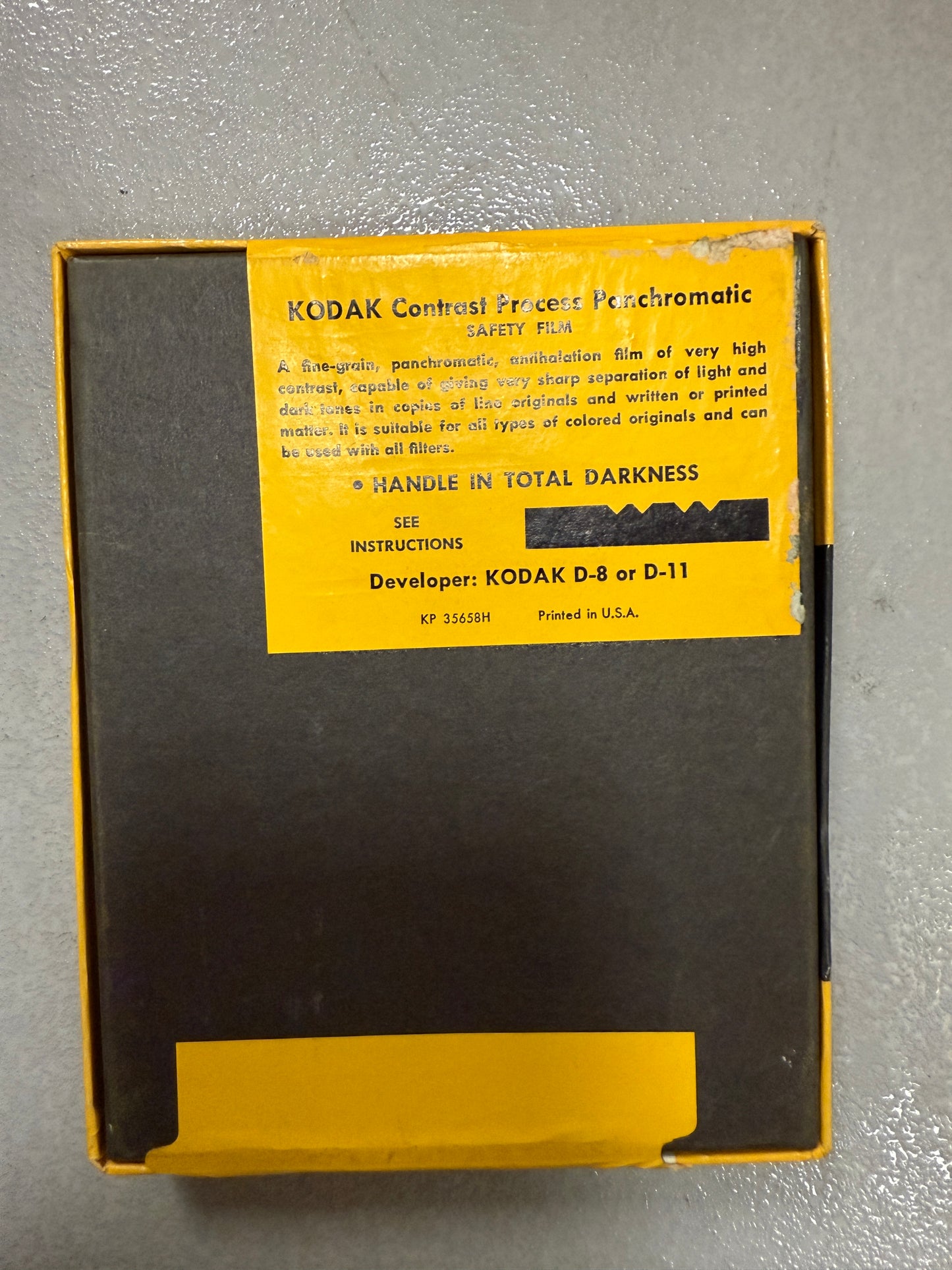 Expired 4x5 KODAK Contrast Process Panchromatic Large Format Film 25 Sheets