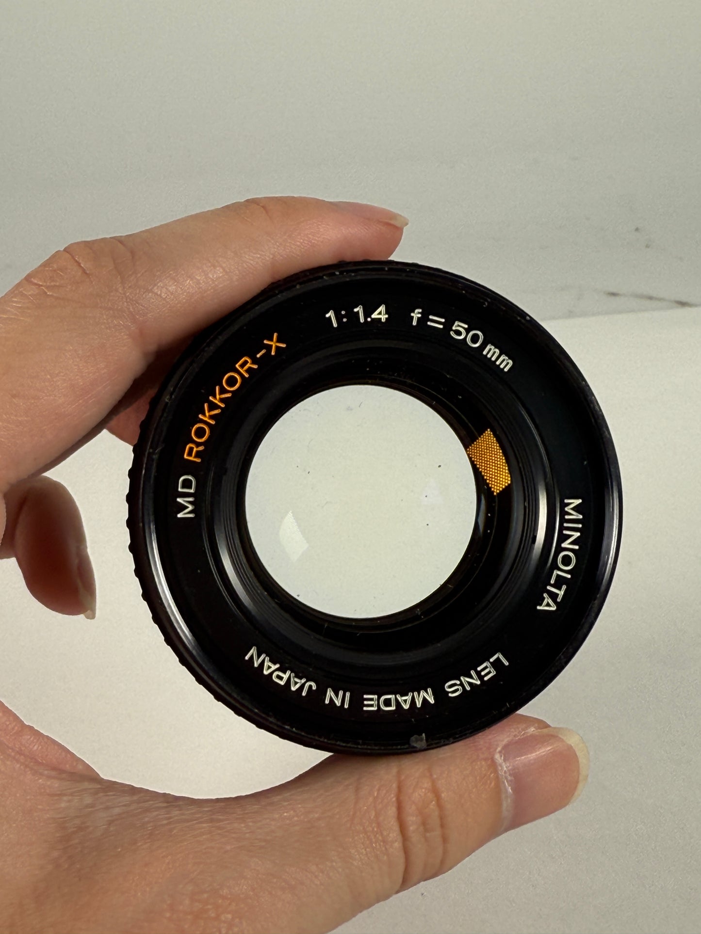 Minolta MD Rokkor-X 50mm f1.4 manual focus lens