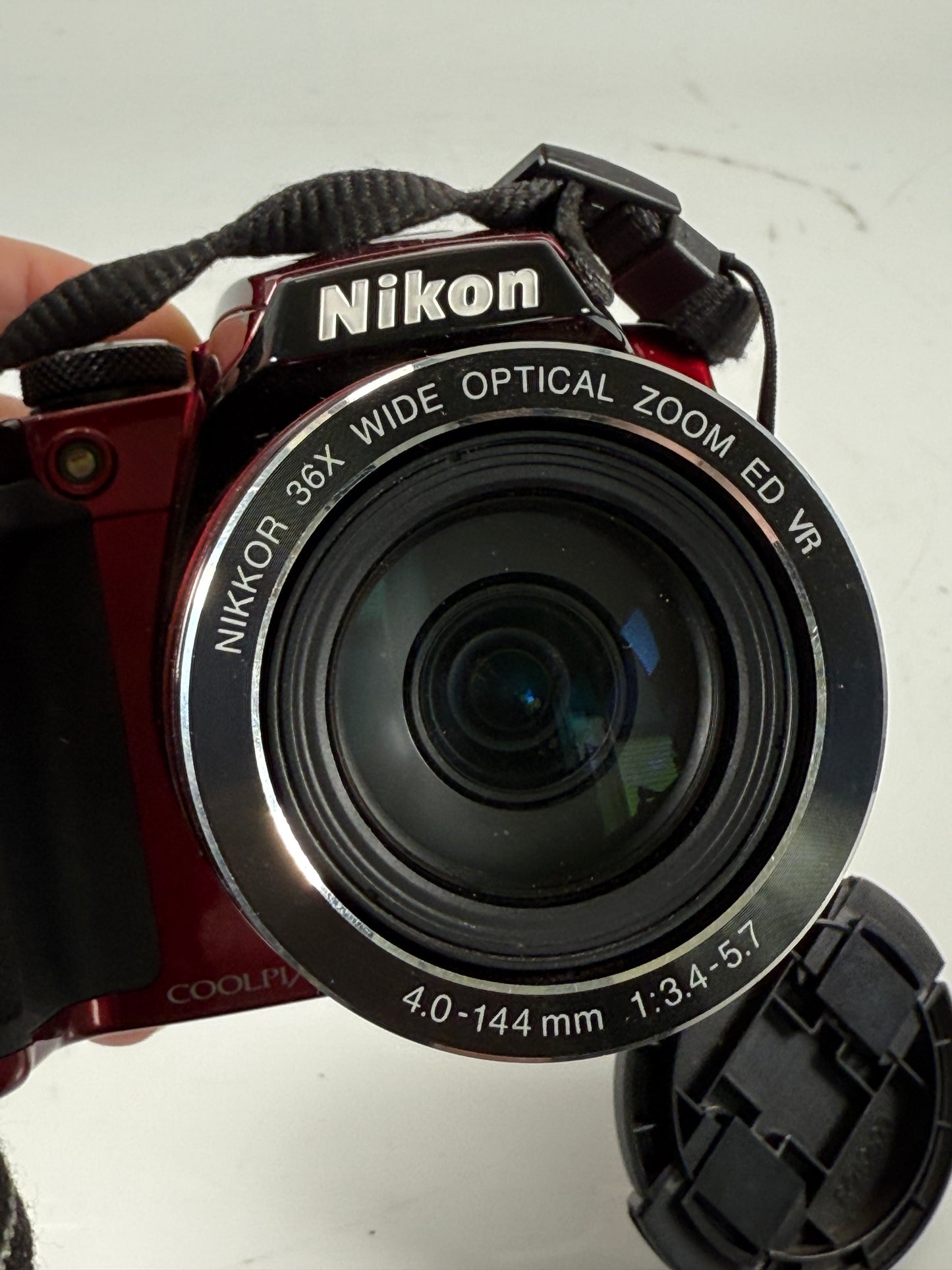 Nikon Coolpix P500 Digital Camera 36x Zoom 12.1 Megapixel Red