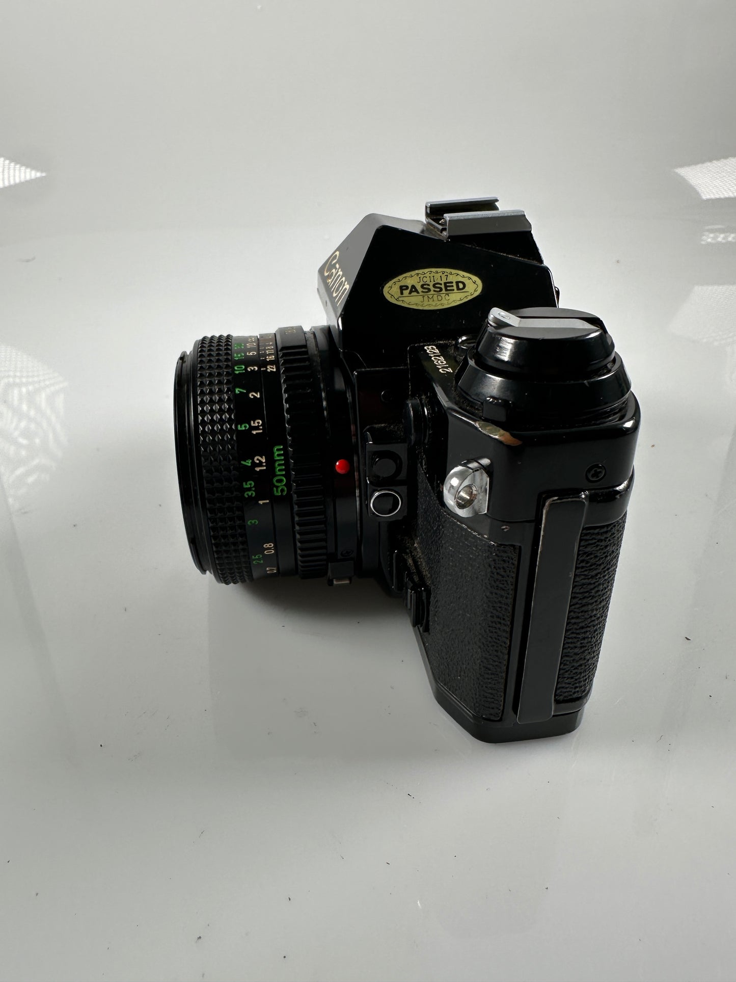 CANON AE-1 program black SLR 35mm Film Camera with 50mm f1.8 E-P rare