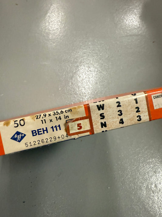 Agfa Brovira Photo Paper 50 Sheets 11x14 inch BEH 111 5