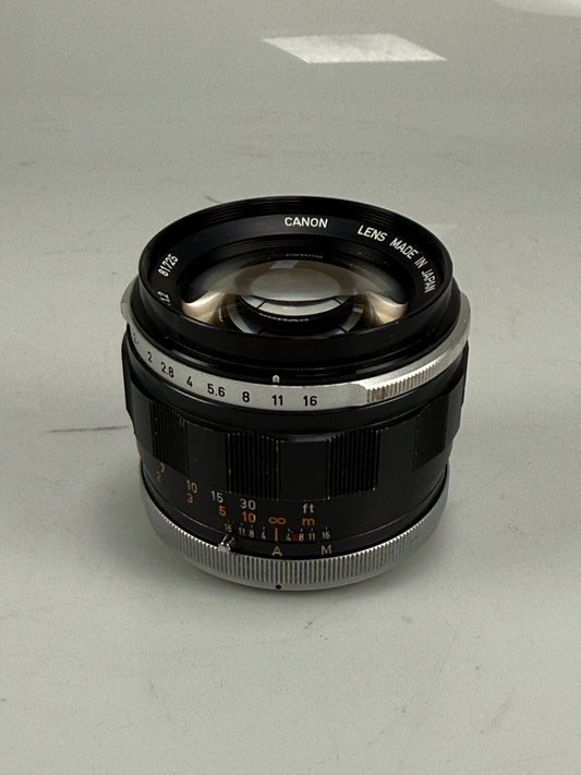 Canon FL 55mm F1.2 MF Standard Prime Lens for FD Mount
