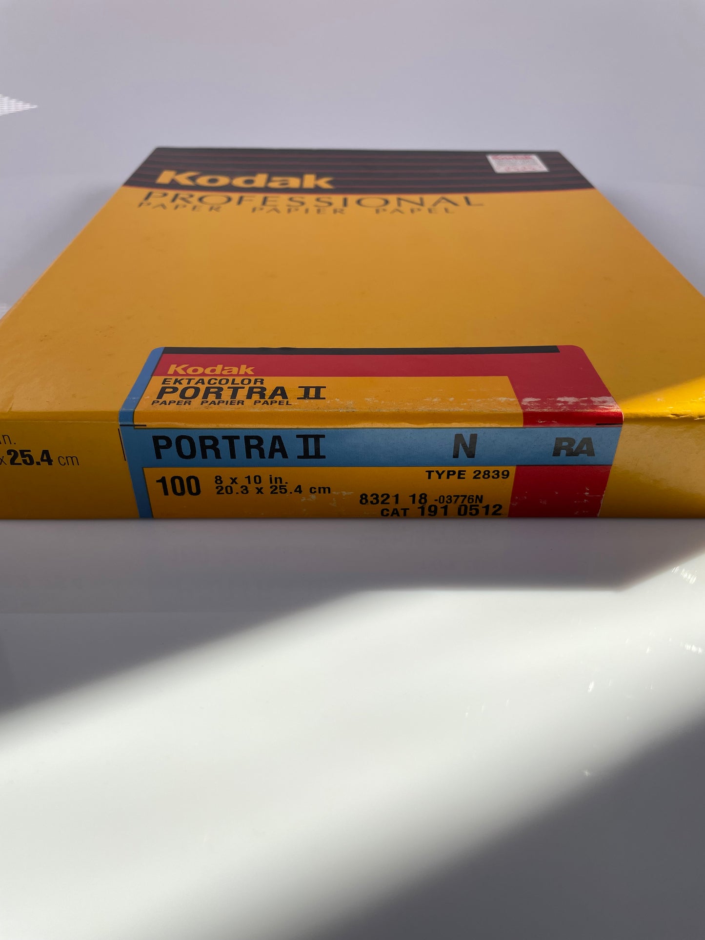 Kodak Ektacolor Portra II Color Printing Paper 100 Sheets 8x10 Sealed 2839