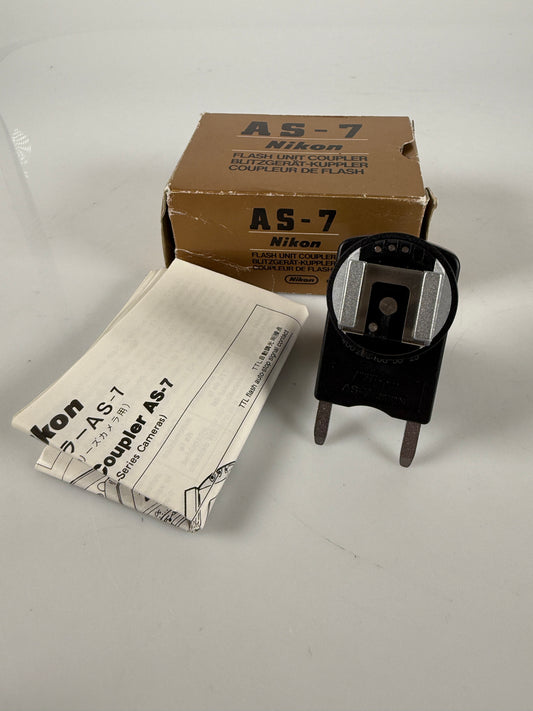 Nikon AS-7 Extension Flash Coupler Adapter for F3