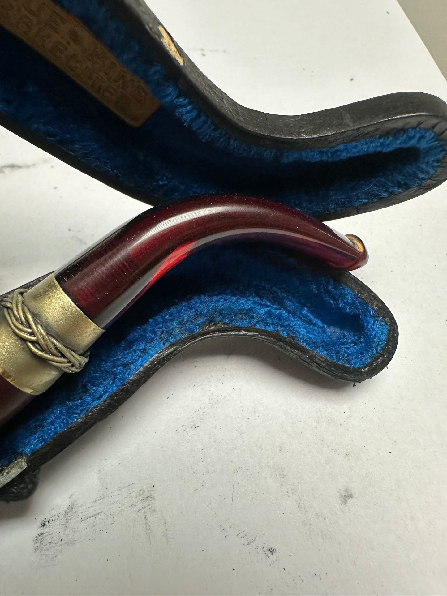 KBB Blue Line Bakelite Pipe, Unsmoked braid