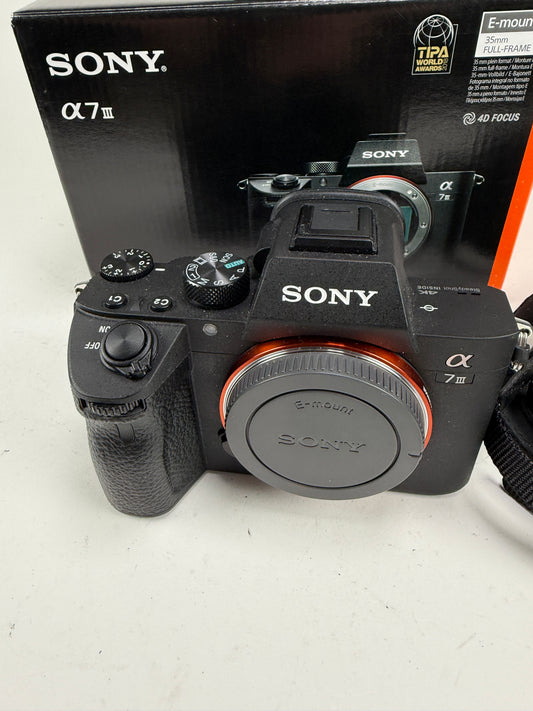 Sony Alpha A7III 24 MP Full-Frame Mirrorless Camera (Body Only) SC: 744