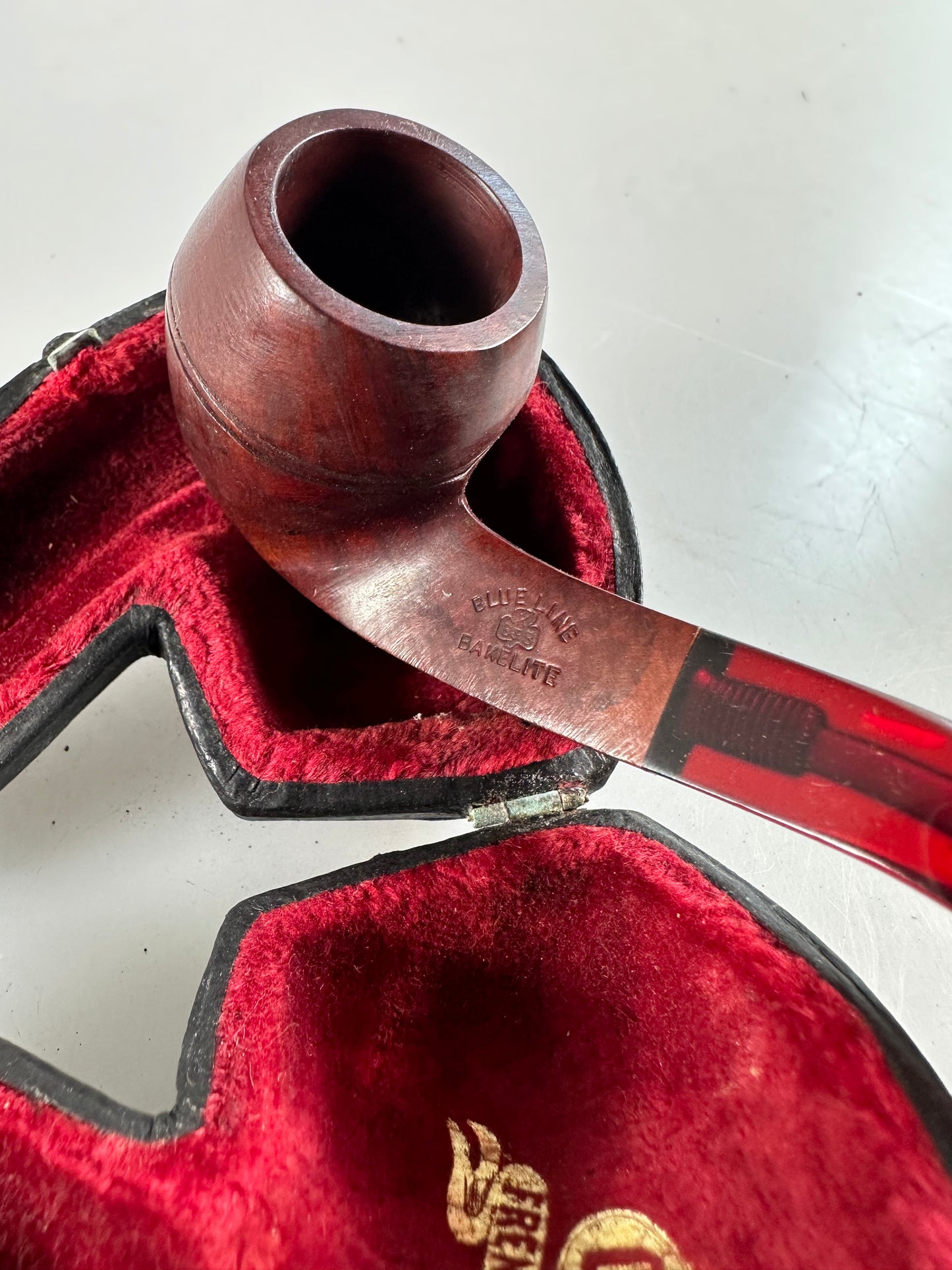 KBB Blue Line Bakelite Pipe, Unsmoked French Briar
