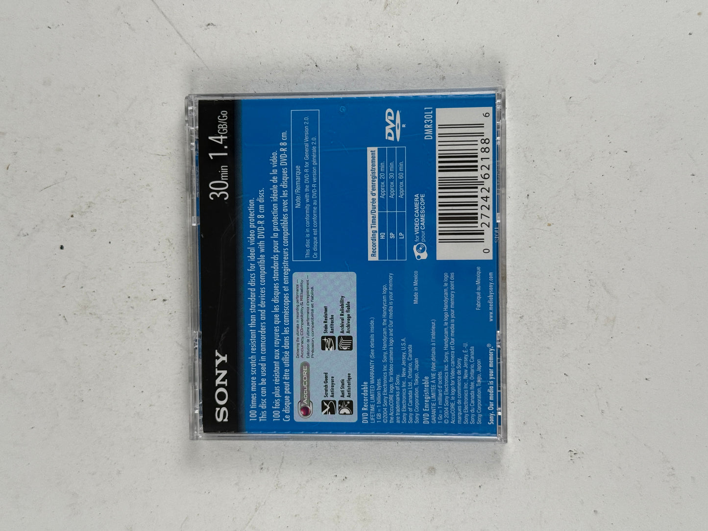 Sony Handycam DVD-R 1.4GB 30min 3 Pack