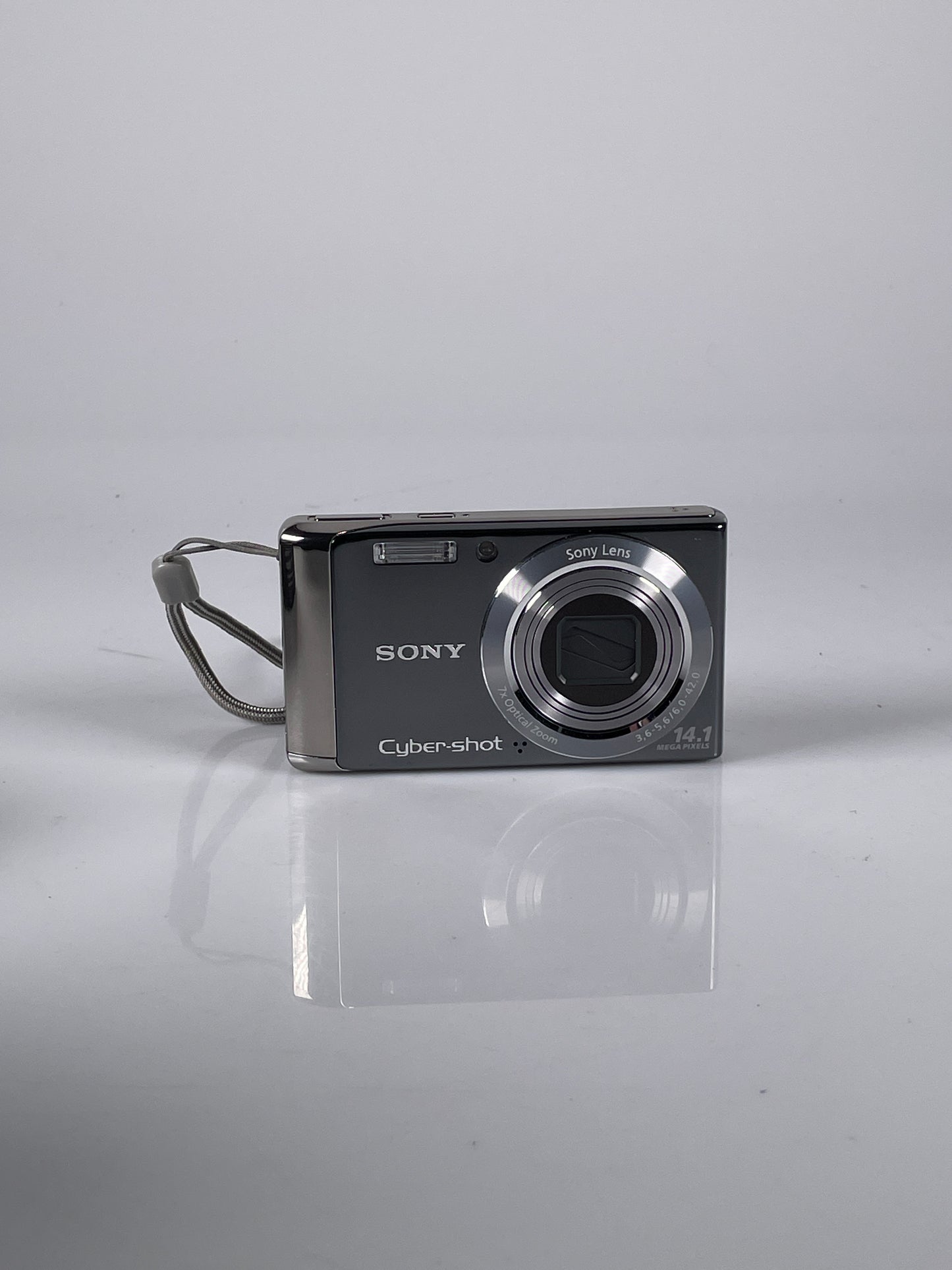 Sony Cyber-Shot DSC-W370 14.1MP Digital Camera Gray w/ Battery & Charger