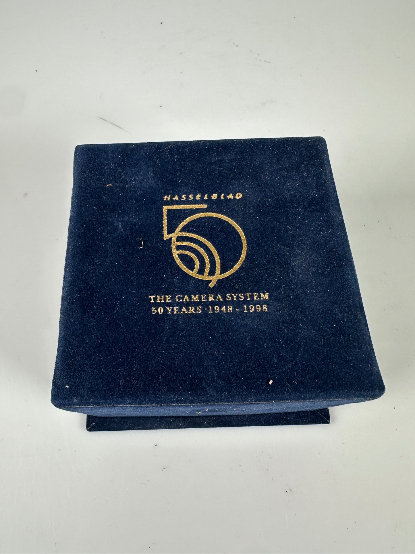 Hasselblad RARE promotional 50 years 1998 Glass desk paperweight
