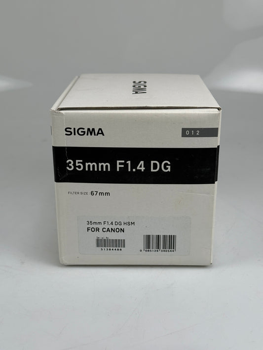 Sigma 35mm f1.4 Art DG Lens for Canon EF