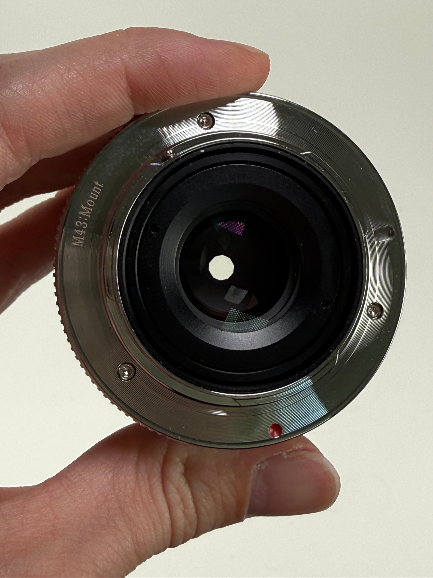 Brightin Star 35mm f1.7 Manual Focus Lens micro 4/3 M43 silver
