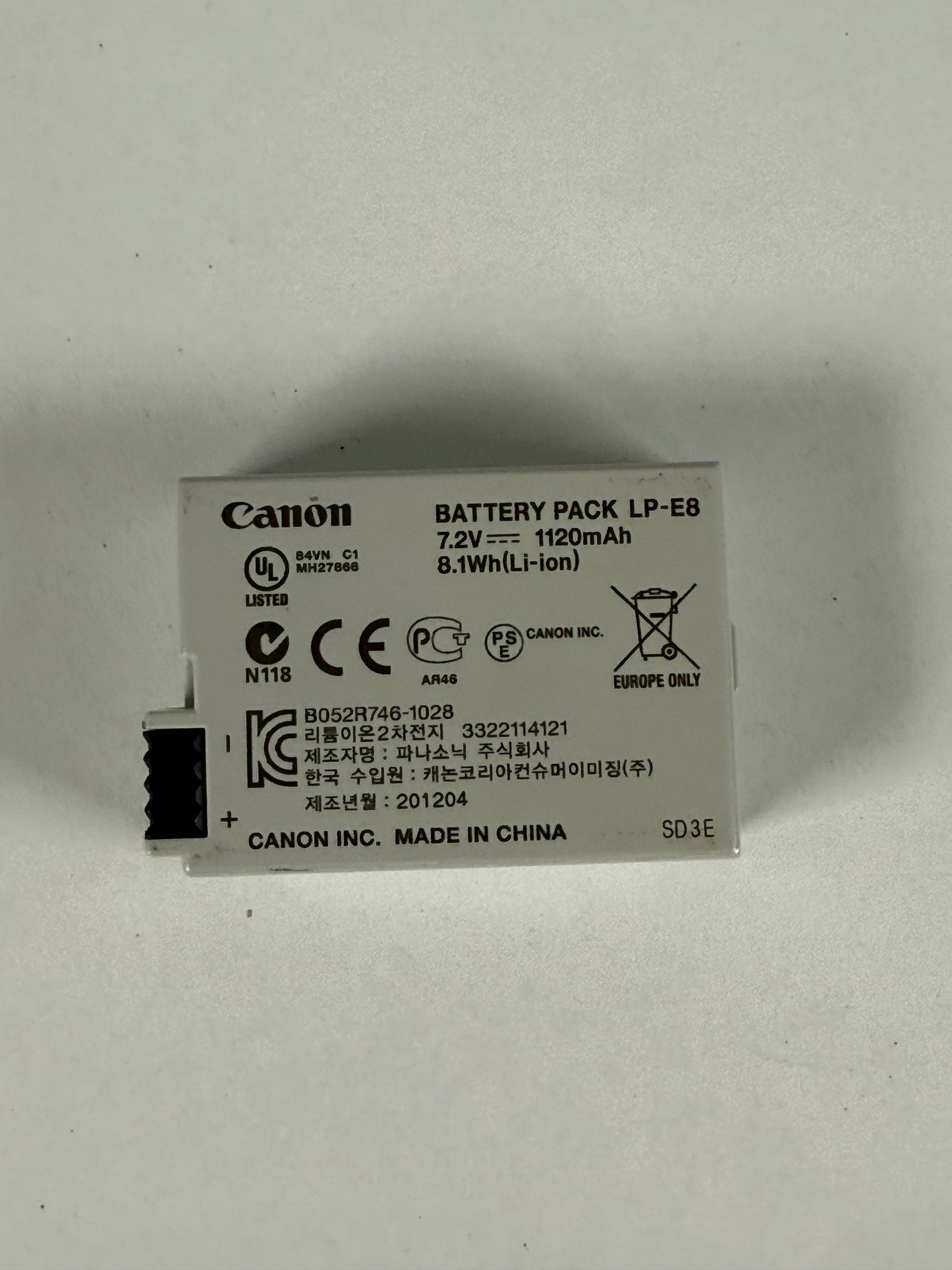 Canon LP-E8 LPE8 Battery for EOS 550D 700D X4 X5 T2i T3i