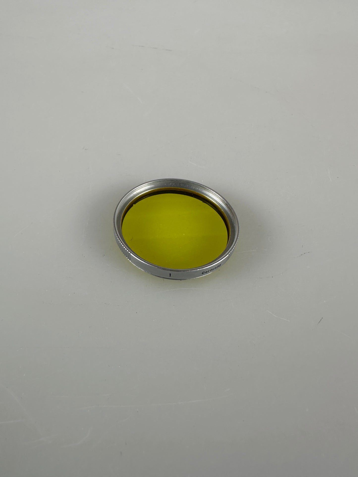 Leitz Leica HOOBE / 13086 E39 39mm screw-in 1 yellow filter, chrome ring