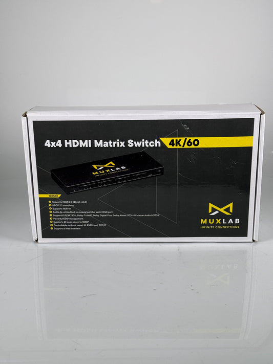 Muxlab 100508 4x4 Hdmi Matrix Switch 4k/60