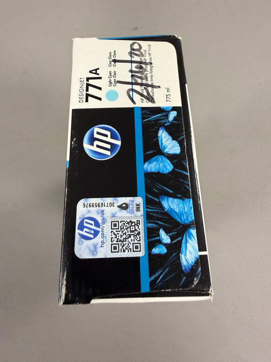 2020 GENUINE HP 771A Light Cyan 775ml Cartridge B6Y20A DESIGNJET Z6200 NEW SEALED