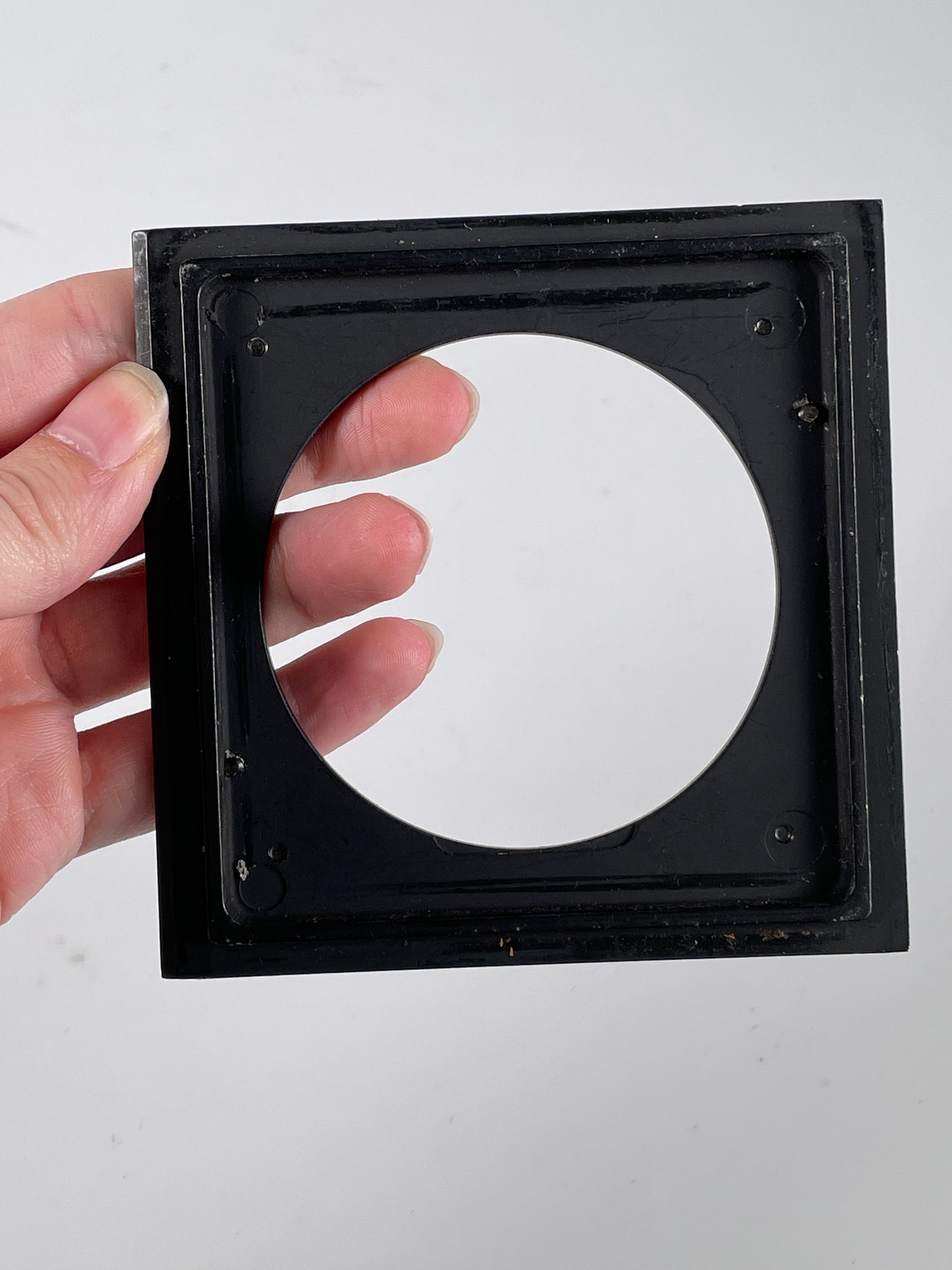 Graflex Metal Lens Board Adapter 4X4" Type "C" to 3⅝" Pressed
