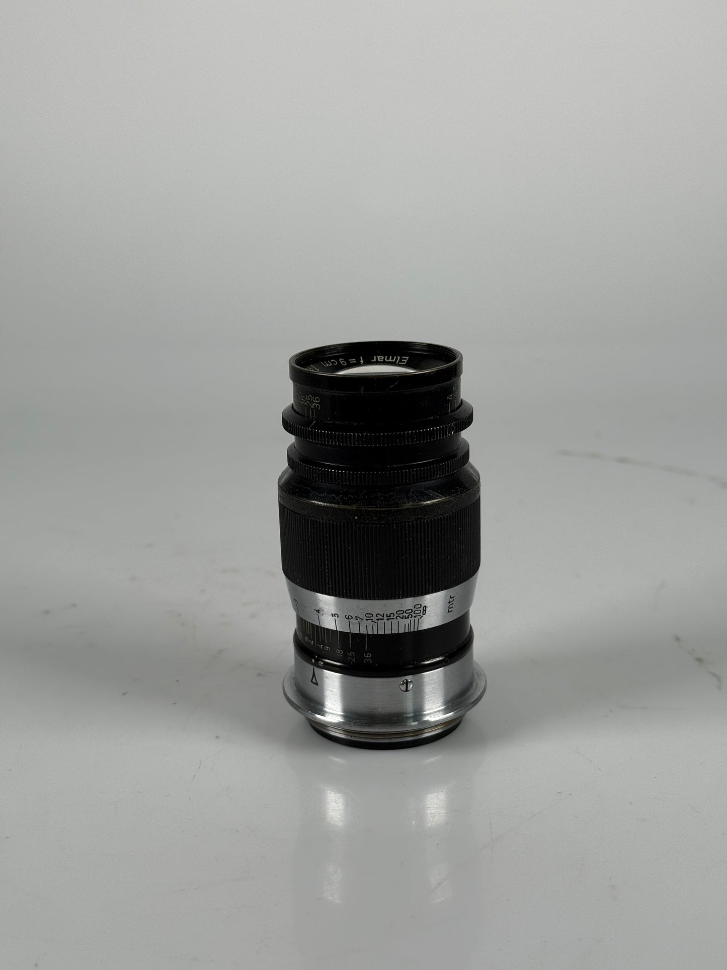 Leica Elmar 90mm 9cm f4 Black Ltm screwmount lens