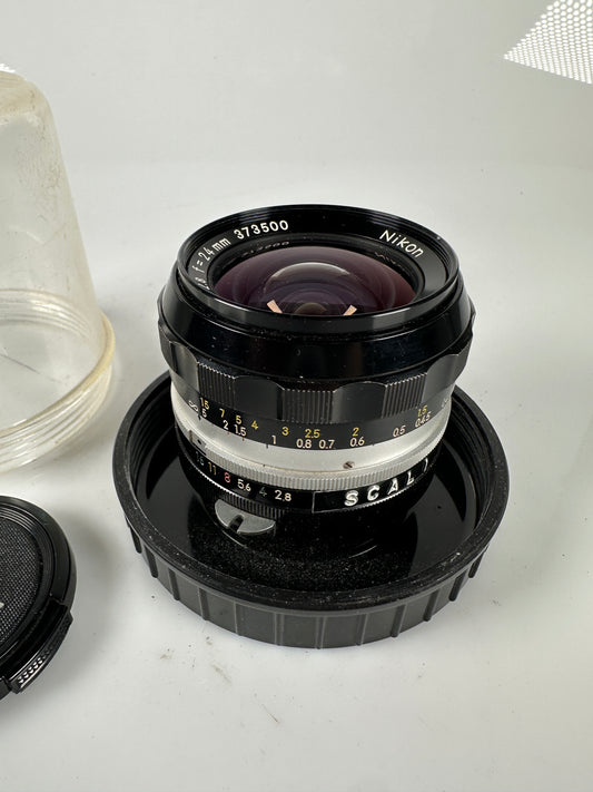 Nikon NIKKOR NC 24mm f2.8 Non-Ai Wide Angle Lens