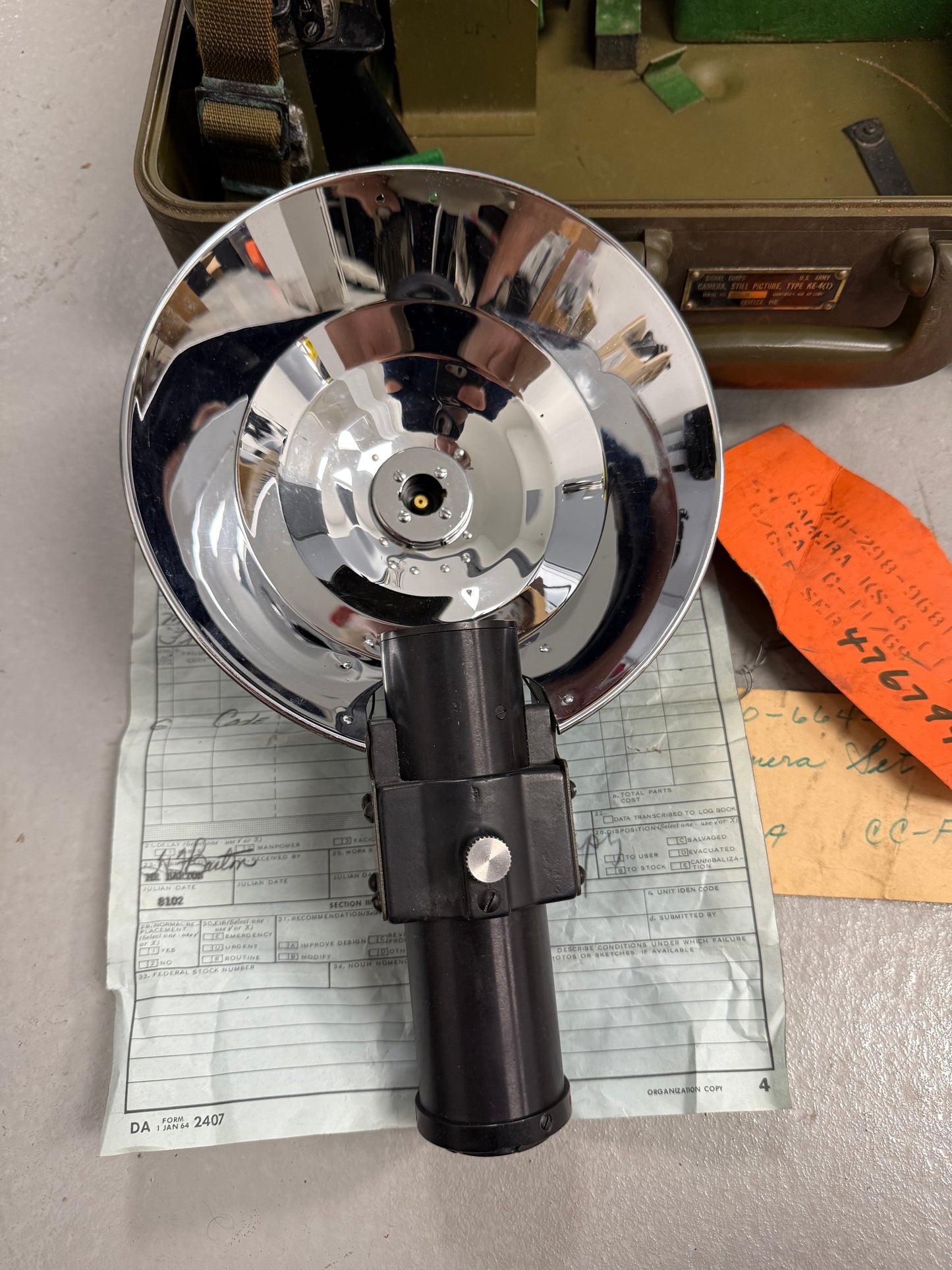 GRAFLEX SIGNAL CORPS U.S ARMY CAMERA KE-4 (1), EKTAR 4IN/ 8IN