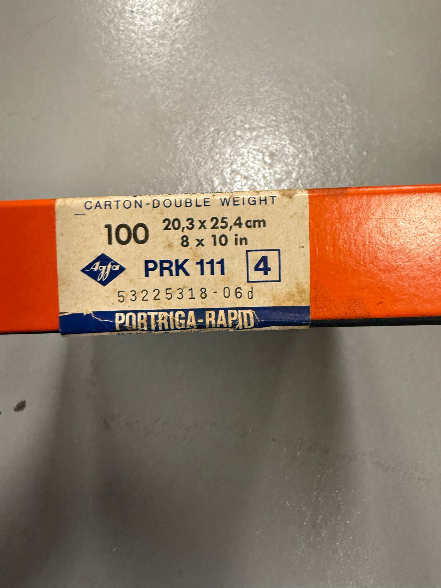 Agfa Portriga Rapid Photo Paper 100 Sheets 8x10 inch PRK 111 4