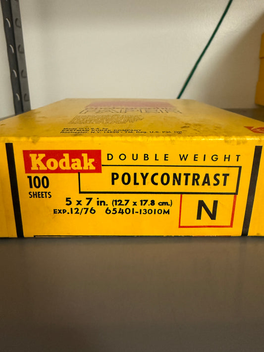 Kodak Polycontrast N double weight Photo Paper 100 Sheets 5x7 inch