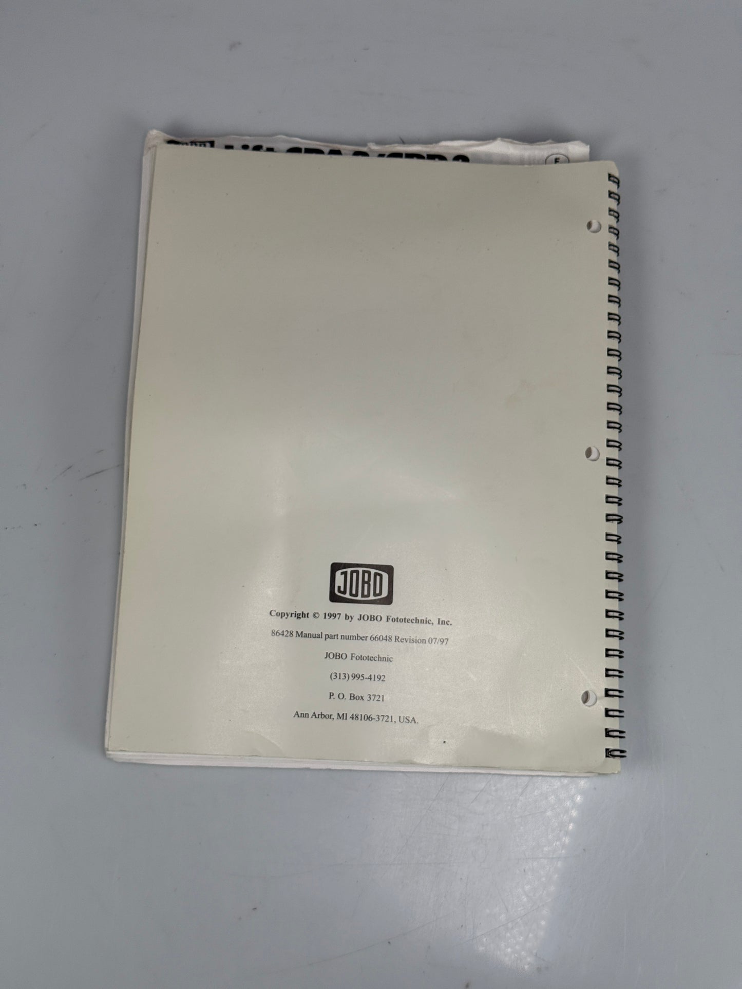 Jobo CPA2 CPP2 User instruction manual with processing hints